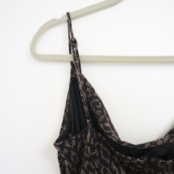 Laundry Leopard Runched Slip Midi Dress NWT - Picture 12 of 16